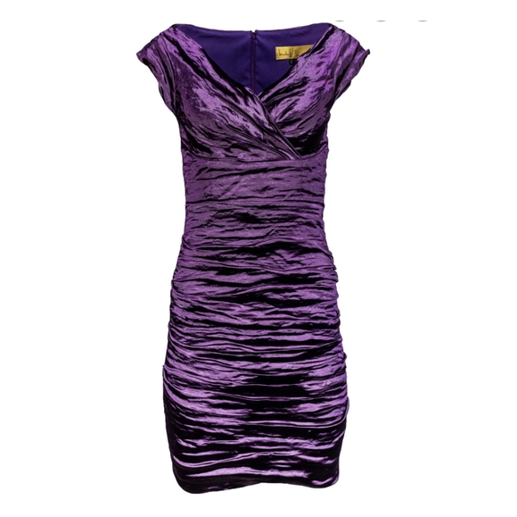 nicole miller purple dress